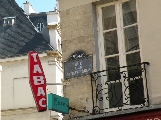  enseigne tabac, rue des petits pères